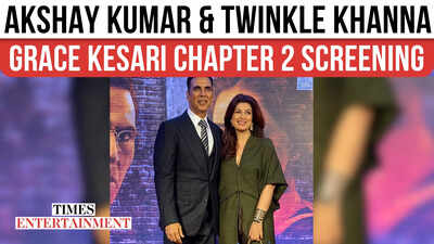 Akshay Kumar & Twinkle Khanna Grace Kesari Chapter 2 Screening