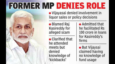 Liquor scam: Kasireddy is kingpin, says Vijaysai