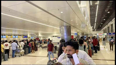 Long check-in queues in late evening hours at airport ‘scare’ IndiGo flyers