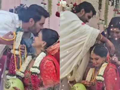 Bigg Boss Tamil fame Amir and Pavani tie the knot in a dreamy wedding ceremony