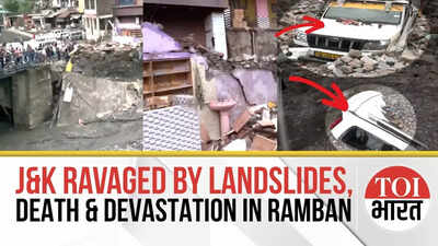 Landslide Horror In J&K: Ramban Crushed, 3 Feared Dead; Rescue Ops Underway | WATCH