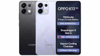 OPPO K13 5G with 7,000 mAh battery, 50MP main camera launched in India: Price, specs and more