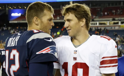 Fans go wild over Tom Brady’s throwback roast of Eli Manning only for the edit to roast him right back