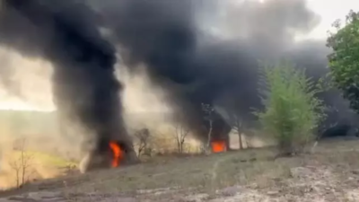 Massive fire in abandoned coal mine puts 10k at risk in Jharkhand's Rajrappa, locals complain of toxic gases