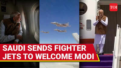 Saudi Crown Prince MBS Sends Fighter Jets To Escort PM Modi's Aircraft; Watch PM's Reaction