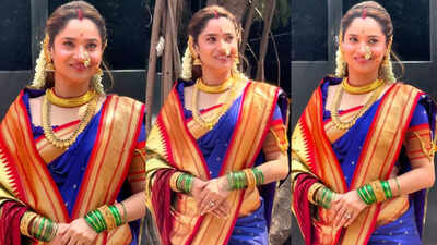 Ankita Lokhande channels her 'Pavitra Rishta' charm in a classic Paithani saree