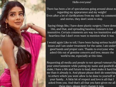 Cooku With Comali fame Pavithralakshmi breaks silence on surgery rumours, says, "I'm tired of your misconceptions and judgements"