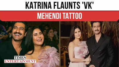 Katrina Flaunts ‘VK’ Mehendi Tattoo
