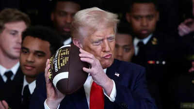 President Donald Trump has no problem if Commanders change their name back to the Redskins, saying "All these Indian surnames..."