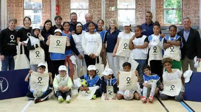 Cafu, Nadia Comăneci and other sporting legends bring joy to Madrid’s youth ahead of global awards night