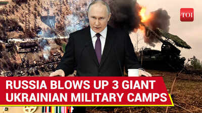 Russian Missiles, Drones Rock Sumy; Destroy Three Ukrainian Military Camps | Watch