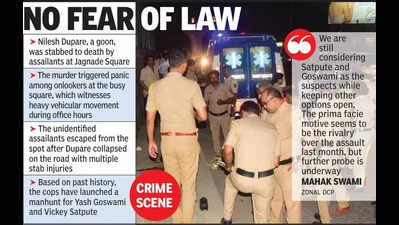 Goon killed in full public view at Jagnade Square, killers on the run