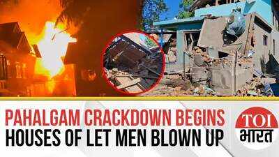 Pahalgam Crackdown: Homes of Let Terrorists Linked to Terror Attack Demolished in Tral and Bijbehara