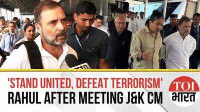 Pahalgam Attack: 'Stand United, Defeat Terrorism' Says Rahul Gandhi After Meeting J&K CM In Srinagar