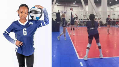 Proud mom Savannah James shares a glimpse of daughter Zhuri James honing her volleyball skills over the weekend