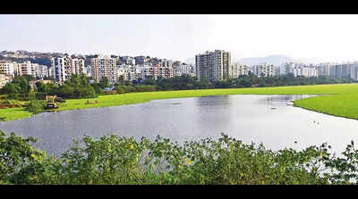 Pune civic body brings down water level in Katraj lake for silt removal; work to finish before monsoon