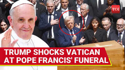 'Rude Narcissist': Trump Faces Fire For Breaking Protocol At Pope Francis Funeral | Watch