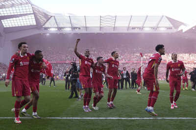 When will Liverpool officially celebrate their Premier League title with a trophy lift and parade?