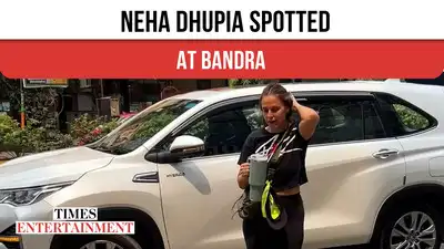 Neha Dhupia was spotted in Bandra