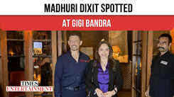 Madhuri Dixit was spotted at Gigi, Bandra, Mumbai
