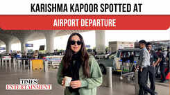 Karishma Kapoor was seen at the airport departure