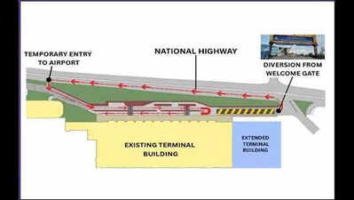 Temporary traffic diversion at Dabolim airport