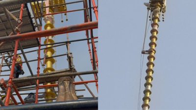 42-foot flag pole installed at Shri Ram Janmabhoomi Temple in Ayodhya ahead of Akshay Tritiya 2025