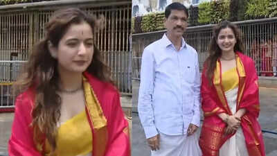 Actress Ashika Ranganath visit Tirumala Temple to offer prayers