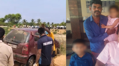 Bodies of missing father, 2 children found in canal near KRS dam after 12 days