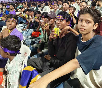 A game-changing day: Sourav Ganguly welcomes slum kids to the spirit of cricket