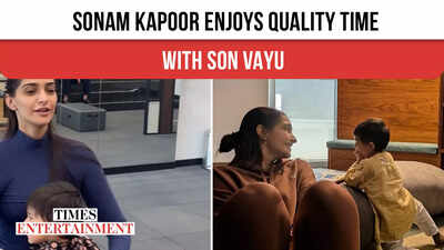 Sonam Kapoor shares candid moments with Vayu