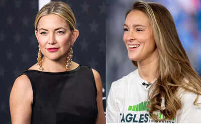 "Let them f------ go": Kylie Kelce learns teen parenting secrets from mom of three Kate Hudson