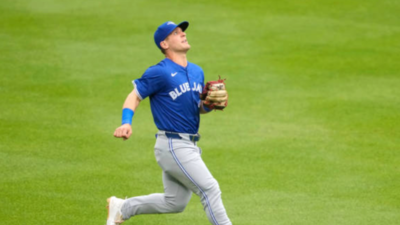 Daulton Varsho of Toronto Blue Jays stuns with gravity-defying catch in center field