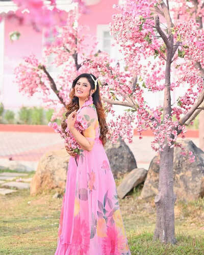 Ritabhari Chakraborty Channels Fairytale Elegance in Dreamy Cherry Blossom-Themed Photoshoot