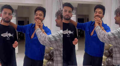 Samarth Jurel celebrates his birthday with Elvish Yadav, Vicky Jain and others; see pics