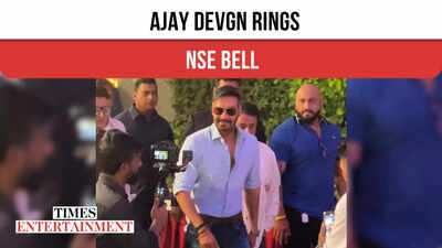 Ajay Devgn leads NSE bell ceremony