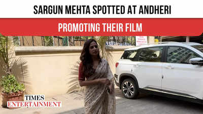 Sargun Mehta was spotted in Andheri, Mumbai