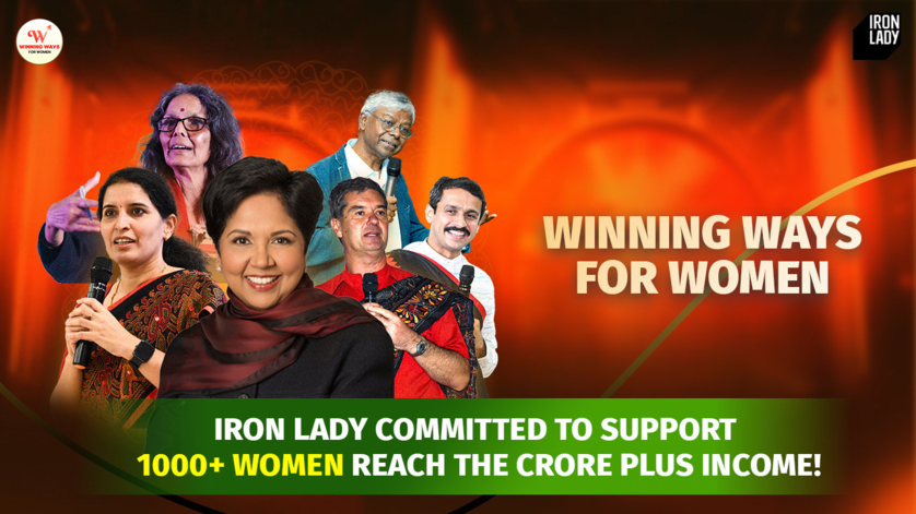 Indra Nooyi celebrates the milestone of 100+ Iron Ladies achieving Rs 1 crore+ annual  income, and joins the board in launching the book The Shameless Lady