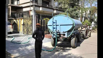 Just a trickle in the tank: Tempers rise at DLF 2 homes as taps sputter