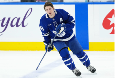 Mitch Marner says newborn son “was smart enough” to avoid game day delivery and he’s already back on the ice
