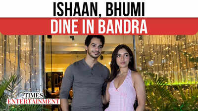 Ishan and Bhumi Spotted at Café