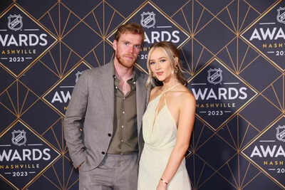 Oilers WAGs Lauren Kyle and Celeste Desjardins show how strong their bond is ahead of the playoff clash against the Golden Knights