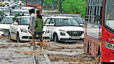 Marooned in May! Downpour paralyses Ahmedabad, yellow alert issued