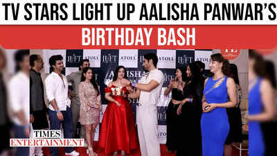 Several television celebs graced the red carpet at Aalisha Panwar's birthday event.