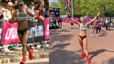 ‘Where are her clothes?’: Holly Archer shuts down backlash over London marathon outfit