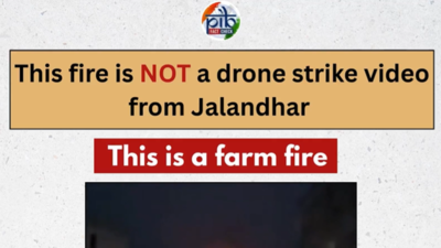 Drone attack in Jalandhar? PIB fact checks viral claim