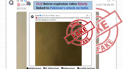 Old Beirut explosion video falsely linked to Pakistan's attack on India: PIB fact-checks