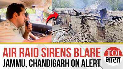 Air Raid Sirens Blare in Chandigarh, Jammu on High Alert | Pak Shelling Kills Woman In Baramulla