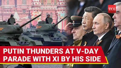 Putin Roars At Enemies In Powerful Victory Day Parade Speech As China's Xi Stands With Him | Watch