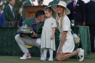 ‘I don’t like the sun’: Rory McIlroy finally grants Erica Stoll’s long-standing wish after Masters win